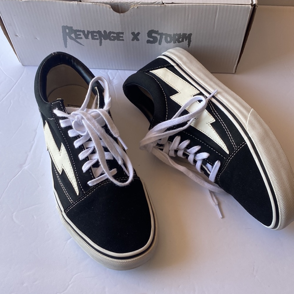 Vans Revenge X Storm Off The Shits Black Shoes Size Men 7 women 8